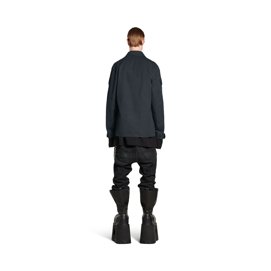Balenciaga Camisa Military para Hombre en Gris Oscuro Grandes ahorros