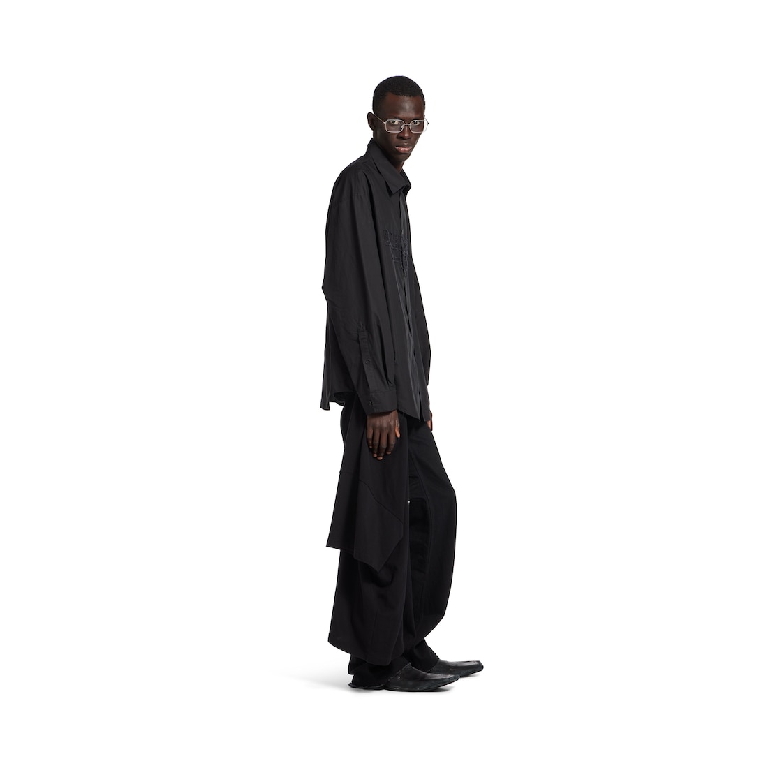 Balenciaga Camisa Minimal - Oversized para Hombre en Negro Rebajas de fin de temporada