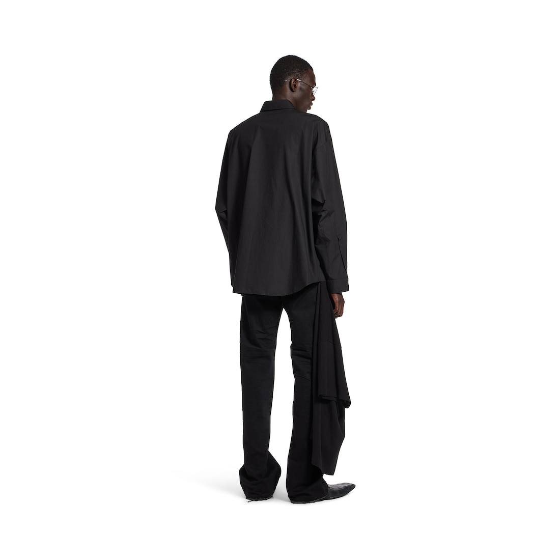 Balenciaga Camisa Minimal - Oversized para Hombre en Negro Rebajas de fin de temporada