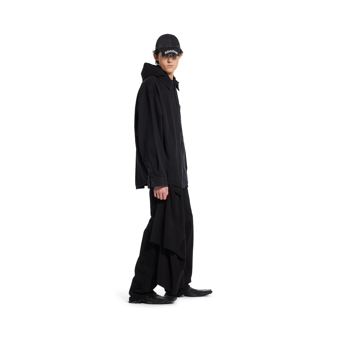 Balenciaga Parka Camisa para Hombre en Negro Precio ultrabajo
