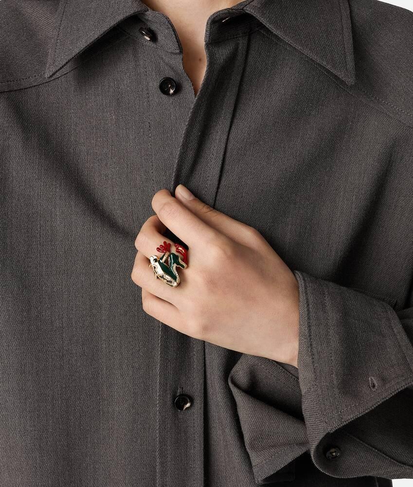 Bottega Veneta Anillo Rana Venta caliente