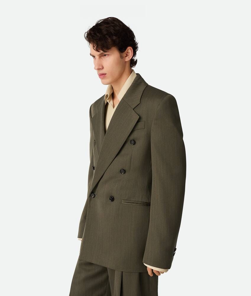Bottega Veneta Chaqueta de lana con un discreto motivo chevron Envío internacional gratuito