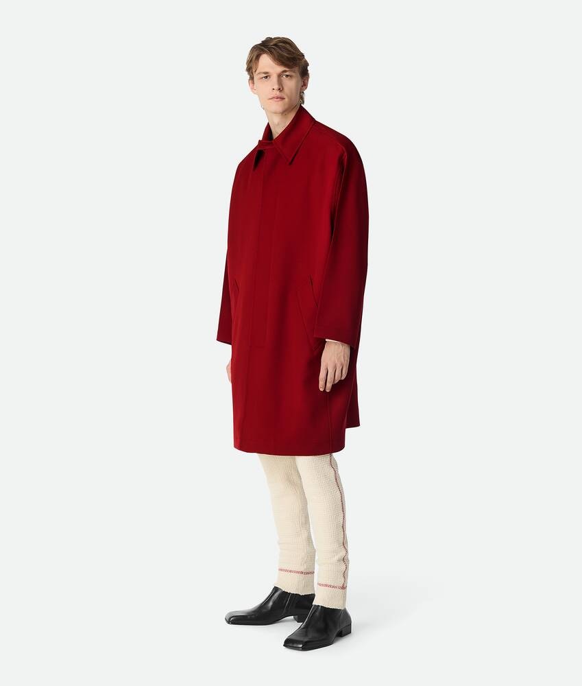 Bottega Veneta Abrigo de sastre de sarga de lana Ofertas de temporada