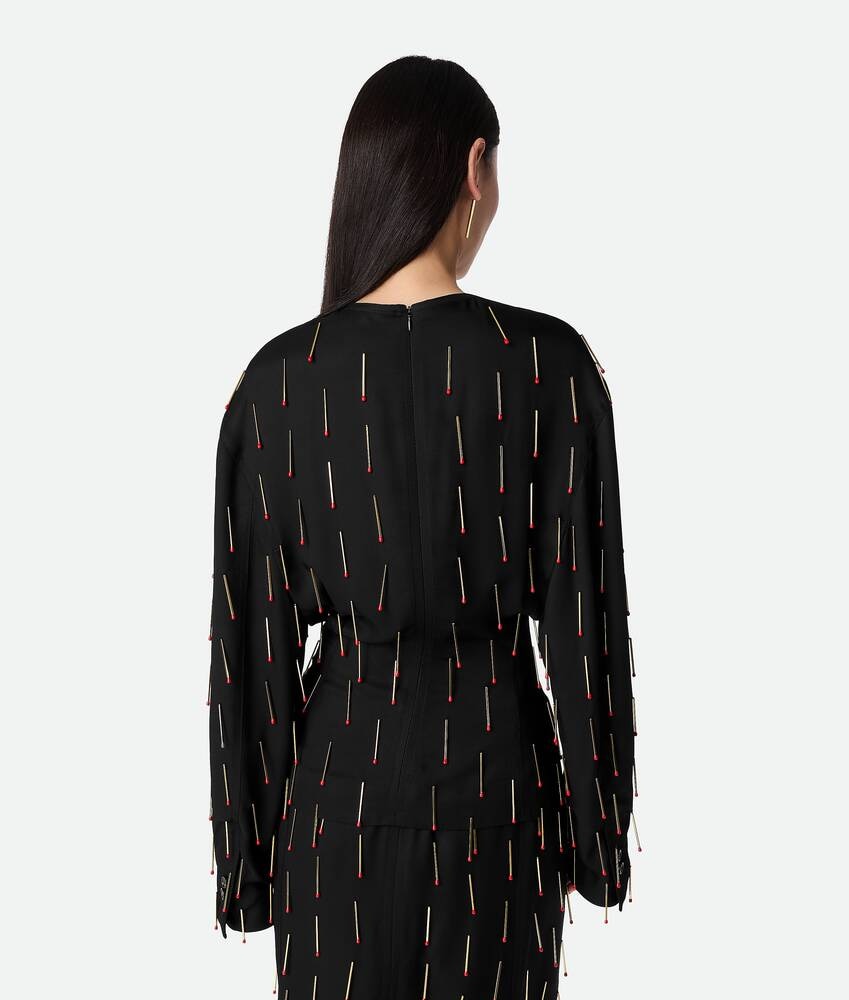 Bottega Veneta Camiseta de viscosa con fósforos Precio de fábrica
