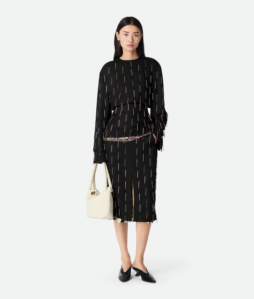 Bottega Veneta Camiseta de viscosa con fósforos Precio de fábrica