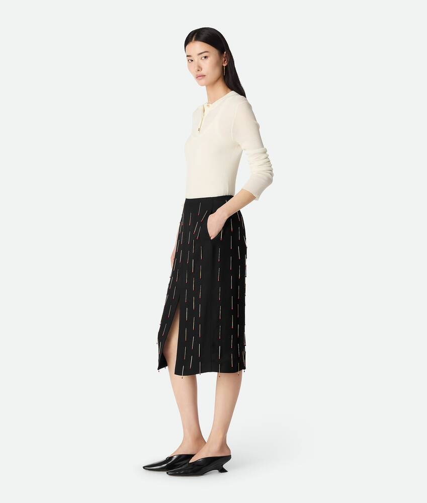 Bottega Veneta Falda de viscosa con fósforos Promoción por tiempo limitado