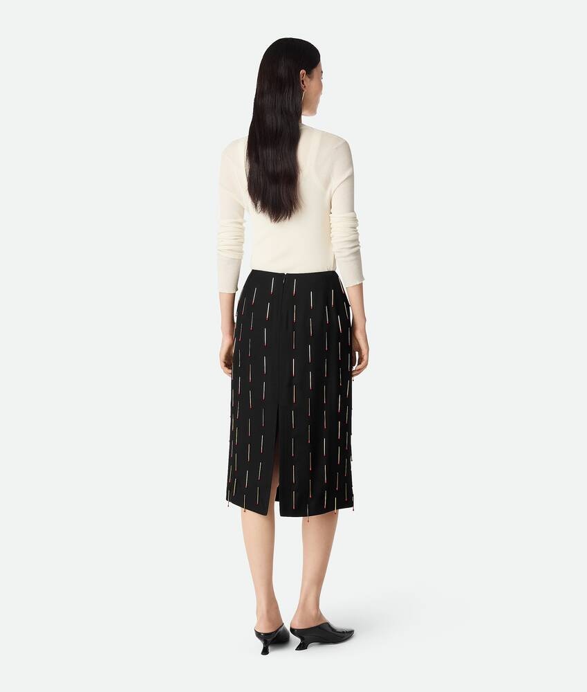 Bottega Veneta Falda de viscosa con fósforos Promoción por tiempo limitado