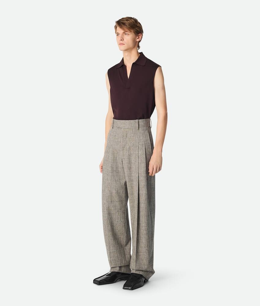 Bottega Veneta Pantalones rectos de viscosa con motas de color Grandes descuentos