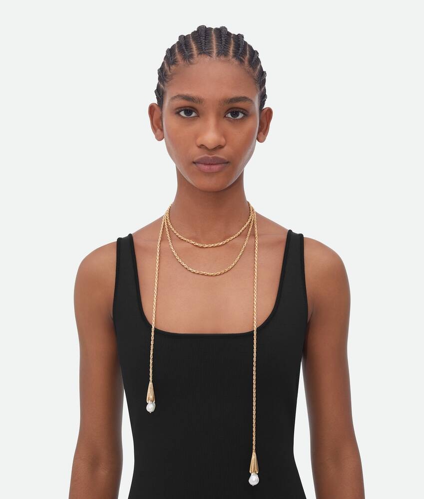 Bottega Veneta Collar Pearl estilo bufanda Ofertas