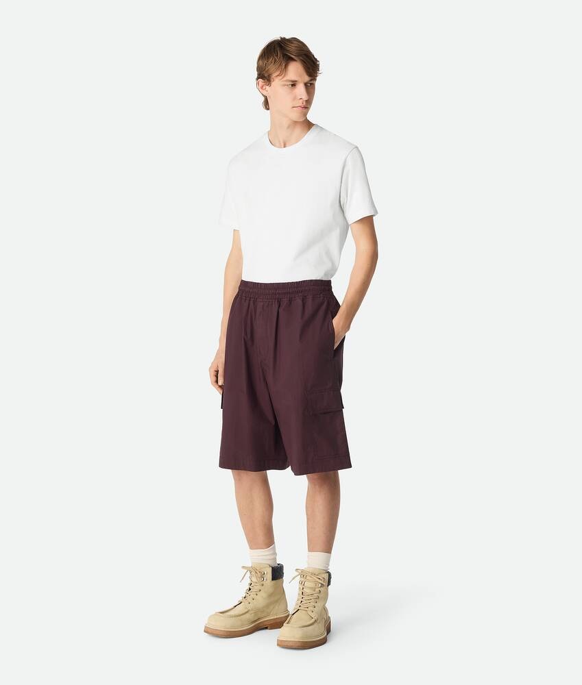 Bottega Veneta Pantalones cortos cargo de algodón resinado Tienda