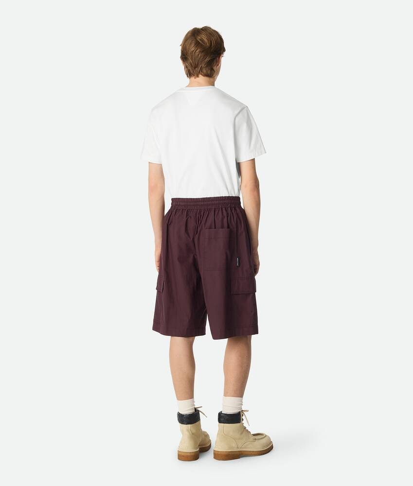 Bottega Veneta Pantalones cortos cargo de algodón resinado Tienda