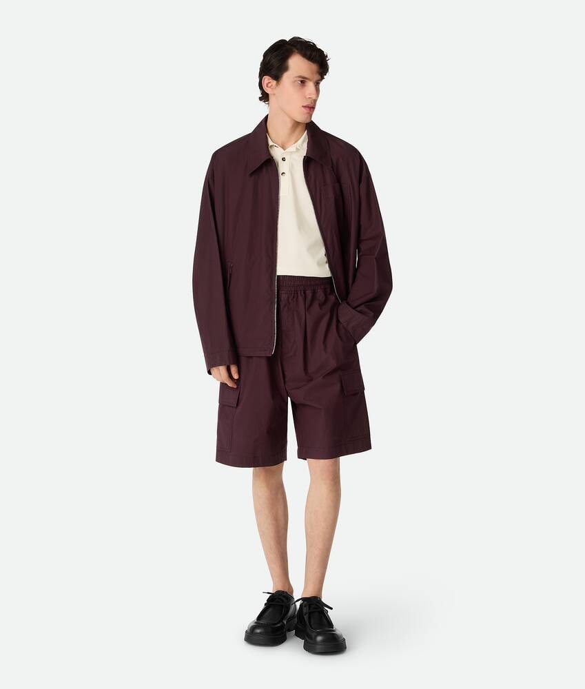 Bottega Veneta Pantalones cortos cargo de algodón resinado Tienda