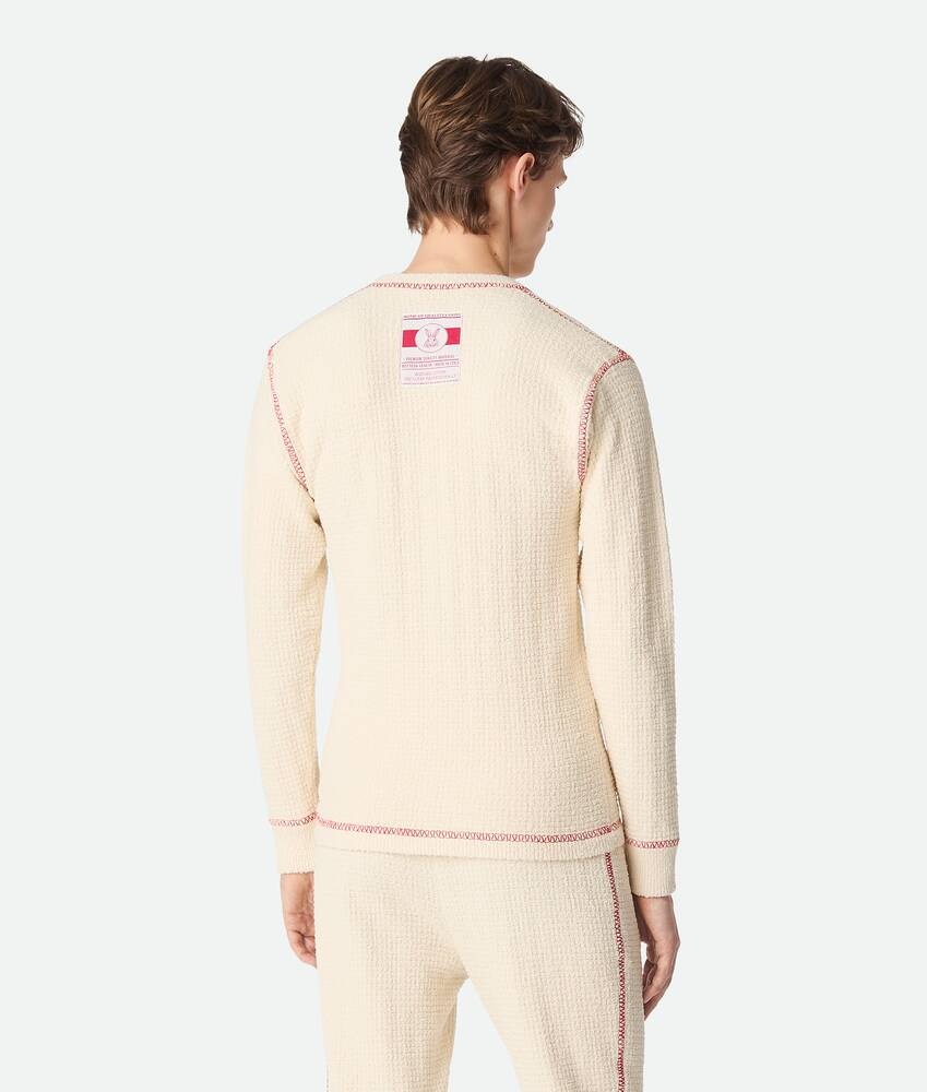 Bottega Veneta Jersey de algodón gofrado Mejor oferta