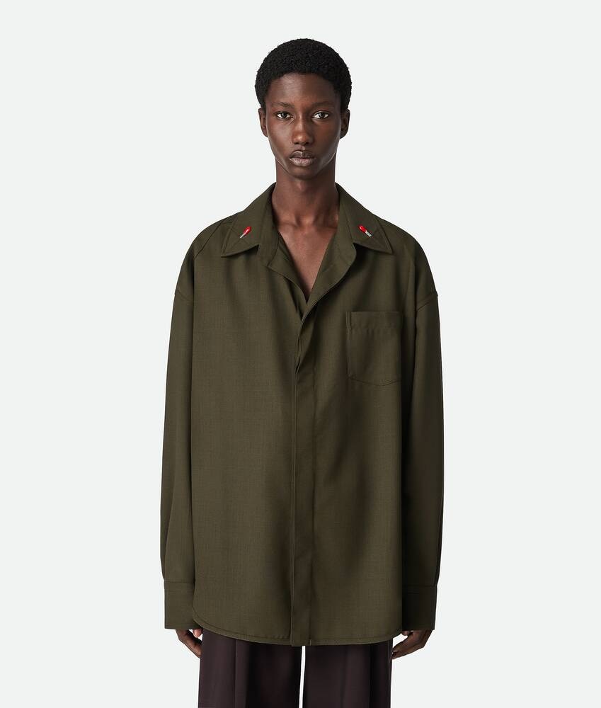 Bottega Veneta Camisa de lana ligera Envío gratis
