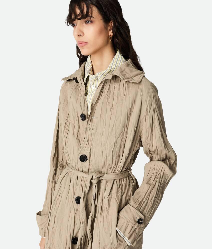 Bottega Veneta Abrigo de algodón con efecto arrugado Los más vendidos