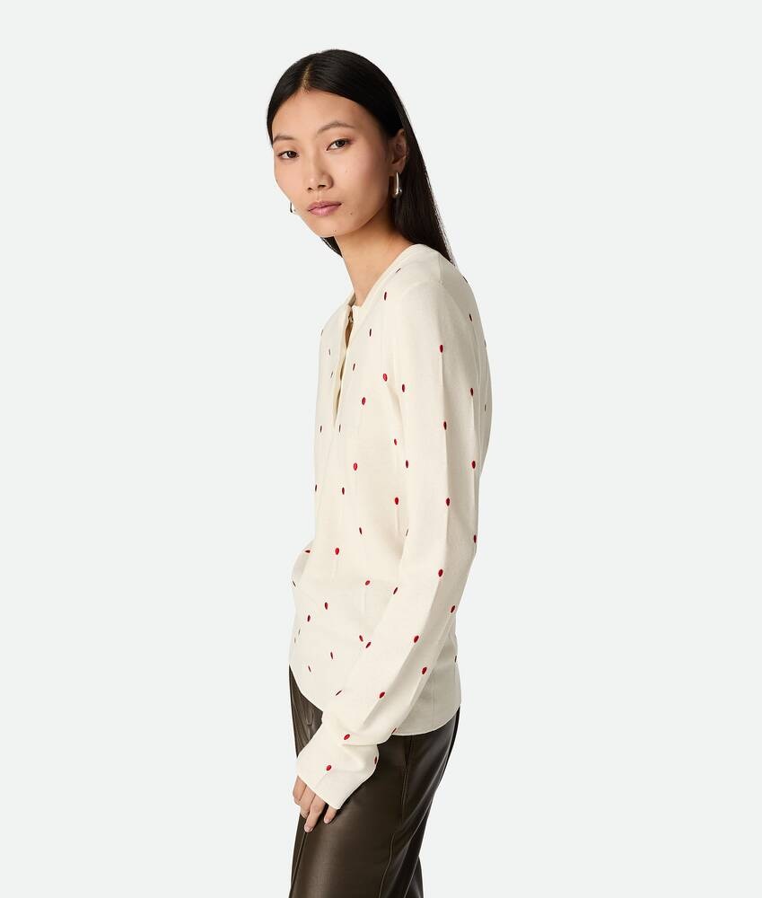 Bottega Veneta Camiseta de algodón con fósforos bordados Tienda