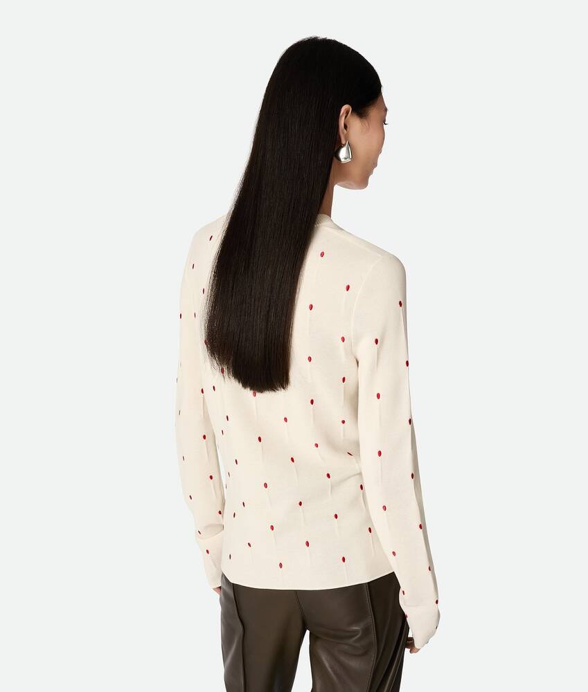 Bottega Veneta Camiseta de algodón con fósforos bordados Tienda