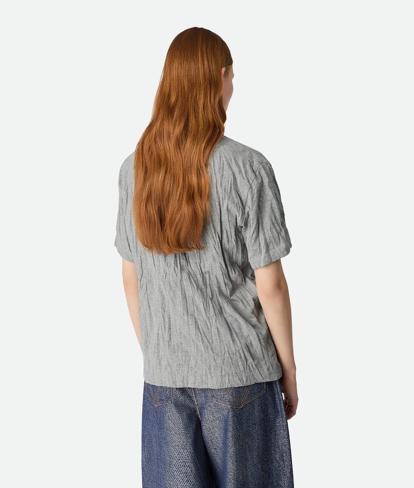 Bottega Veneta Camiseta de punto de algodón estampada con efecto arrugado Tienda
