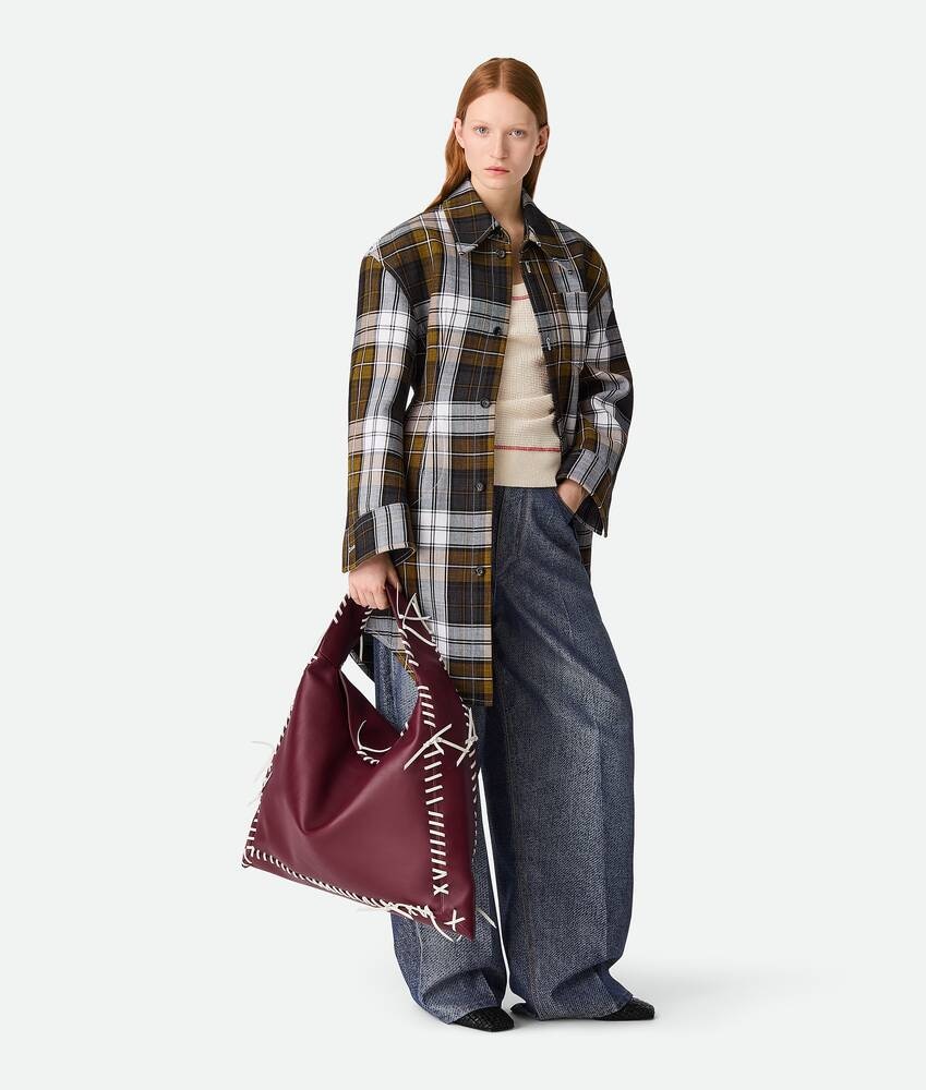 Bottega Veneta Pantalones Wide Leg de jacquard de denim Liquidación