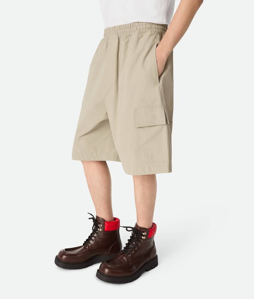 Bottega Veneta Pantalones cortos cargo de algodón técnico Oferta especial