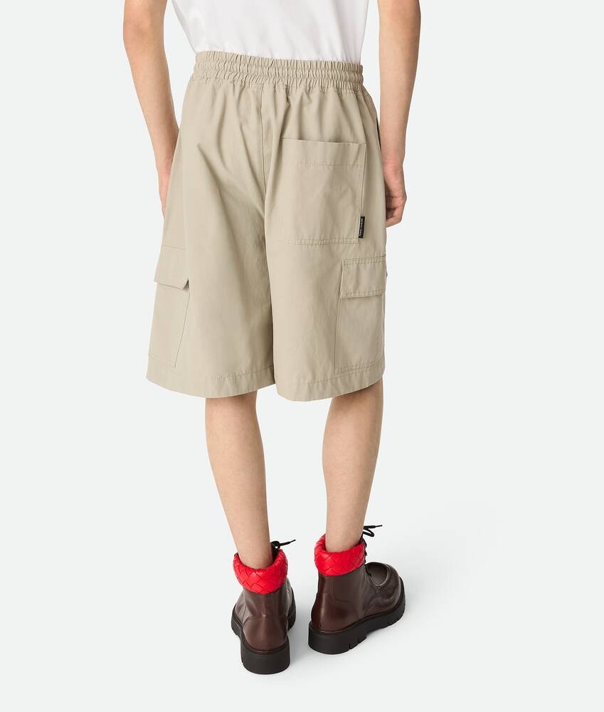 Bottega Veneta Pantalones cortos cargo de algodón técnico Oferta especial