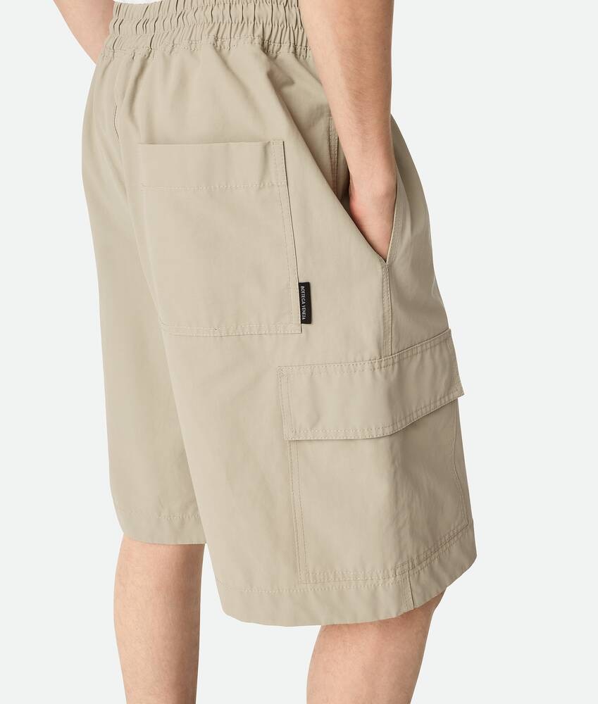 Bottega Veneta Pantalones cortos cargo de algodón técnico Oferta especial