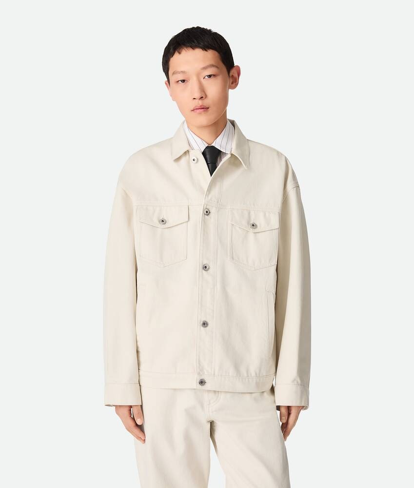 Bottega Veneta Chaqueta de denim teñido Oferta exclusiva
