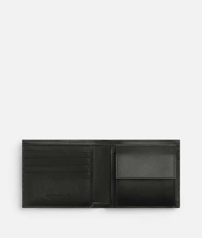 Bottega Veneta Cartera Intrecciato Diagonal Bi-Fold con monedero Ventas relámpago