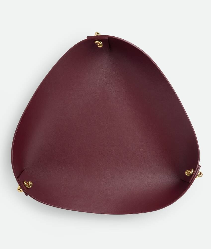 Bottega Veneta Bandeja grande de piel con nudos metálicos Mejor oferta