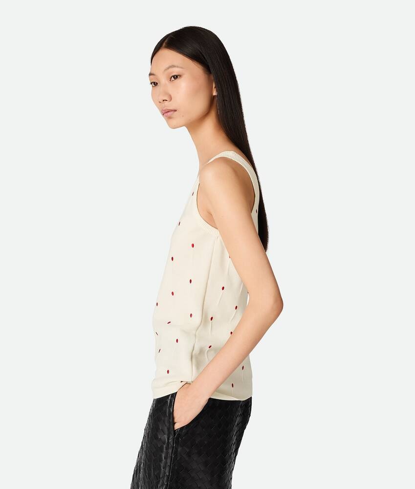 Bottega Veneta Camiseta de tirantes de algodón con fósforos bordados Precios de Black Friday