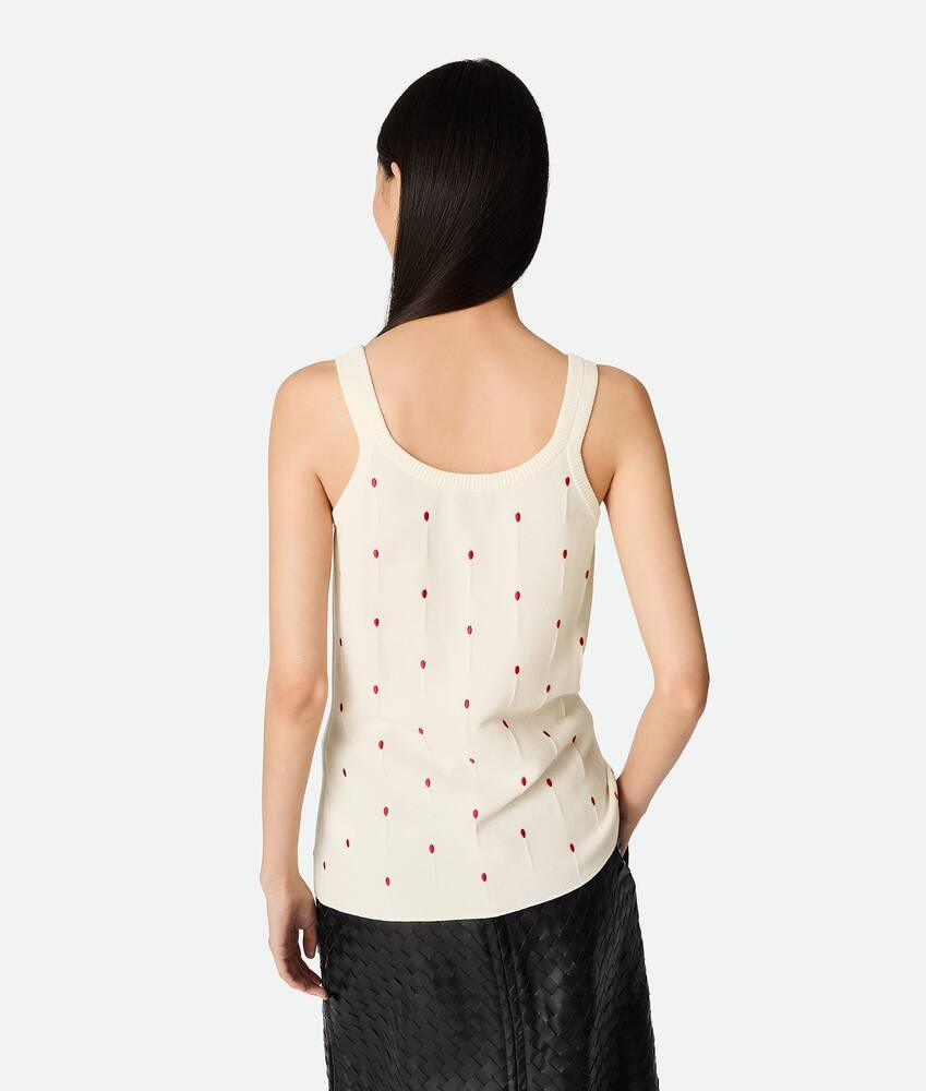 Bottega Veneta Camiseta de tirantes de algodón con fósforos bordados Precios de Black Friday