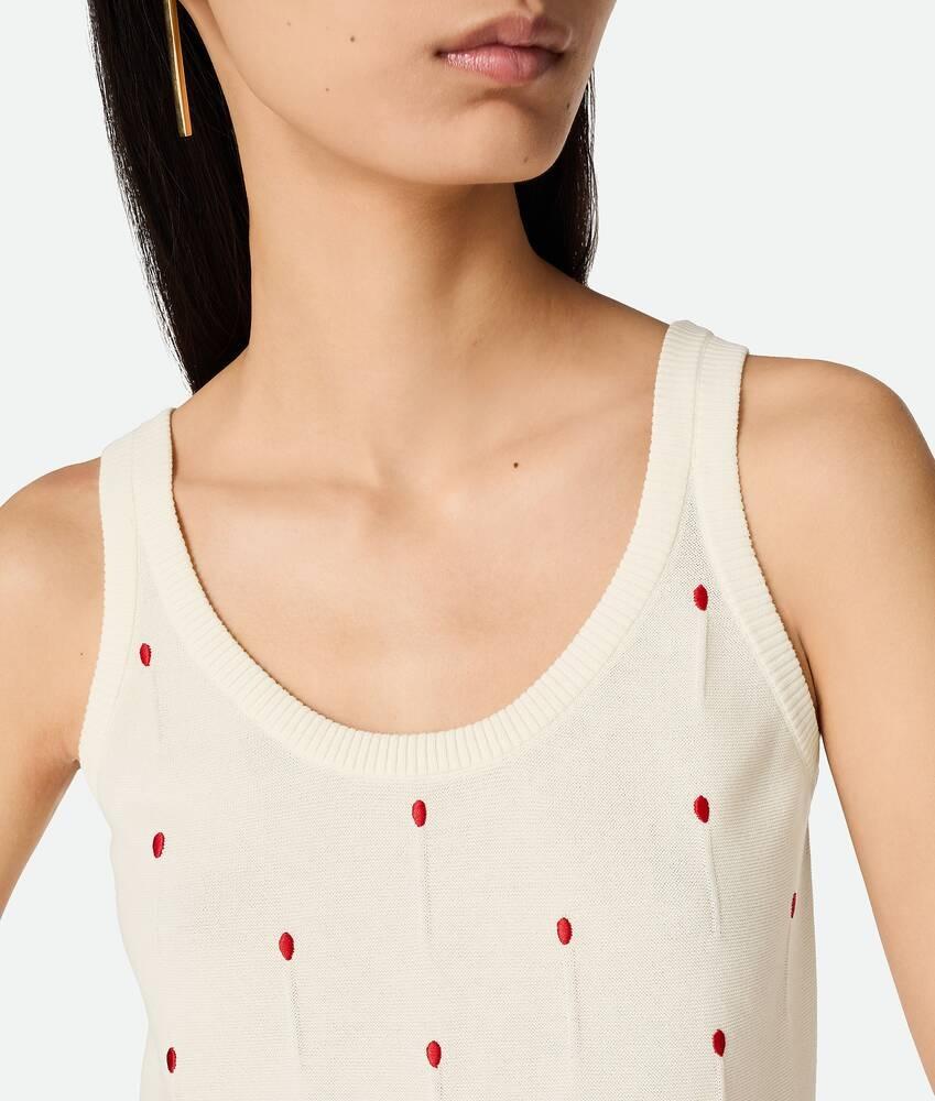 Bottega Veneta Camiseta de tirantes de algodón con fósforos bordados Precios de Black Friday