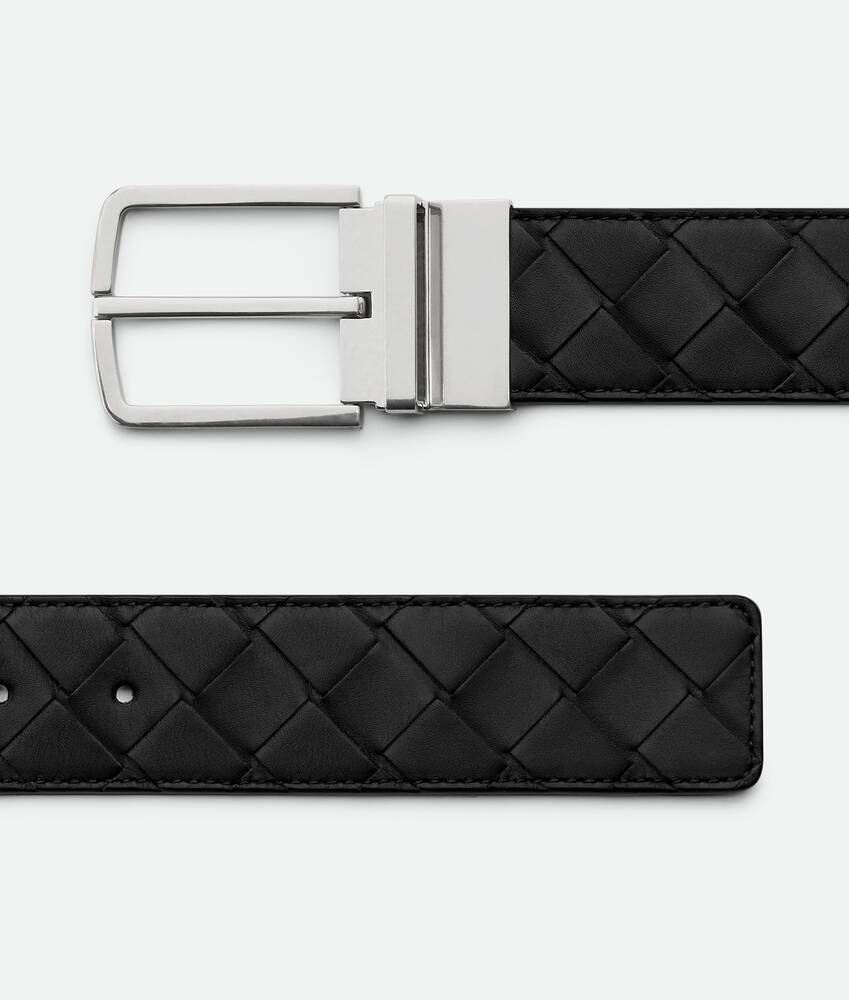 Bottega Veneta Cinturón Reversible Intrecciato Ventas relámpago