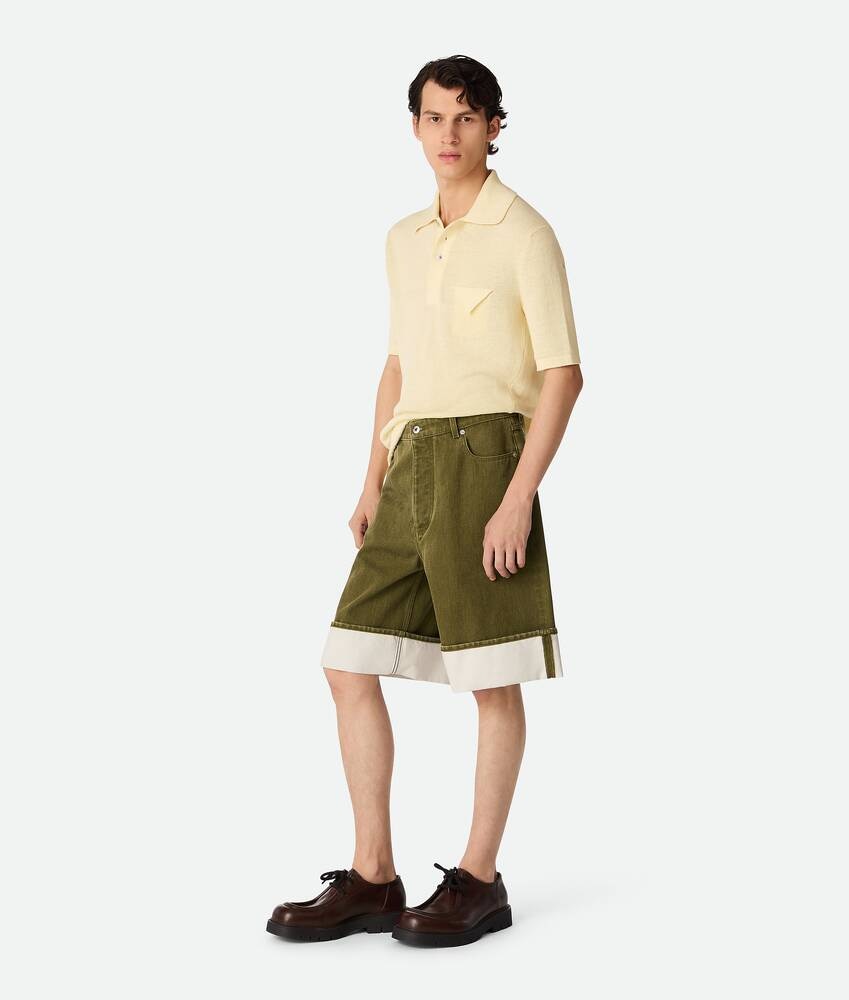 Bottega Veneta Pantalones cortos de denim teñido Precio de fábrica