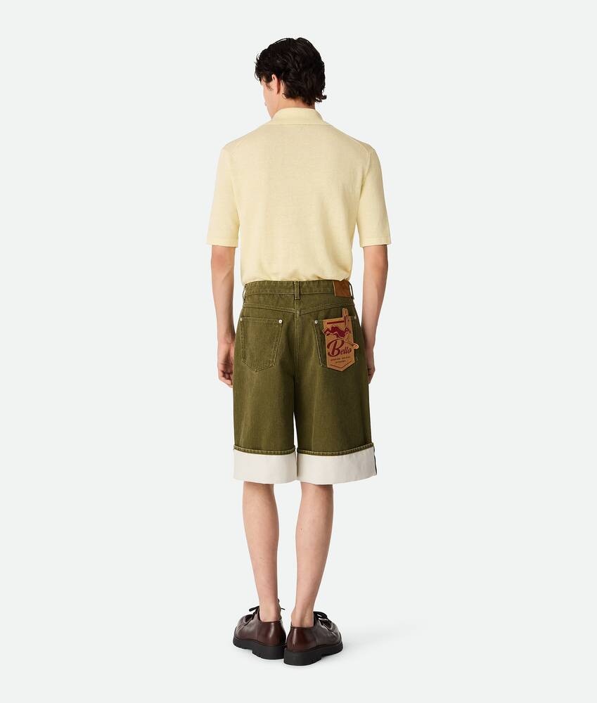 Bottega Veneta Pantalones cortos de denim teñido Precio de fábrica