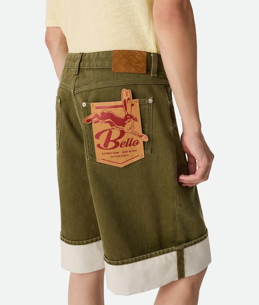 Bottega Veneta Pantalones cortos de denim teñido Precio de fábrica