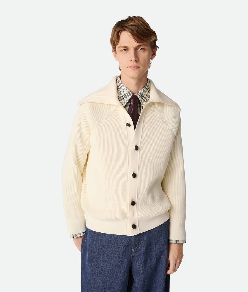Bottega Veneta Cárdigan de punto inglés de algodón