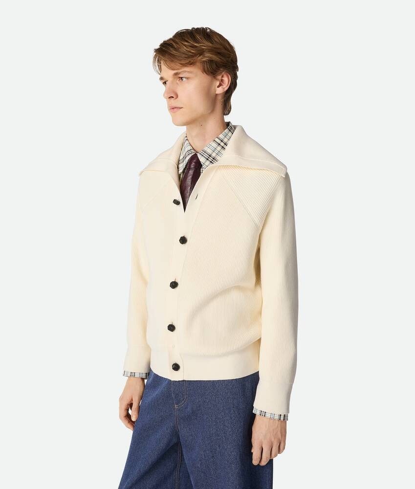 Bottega Veneta Cárdigan de punto inglés de algodón Ventas relámpago
