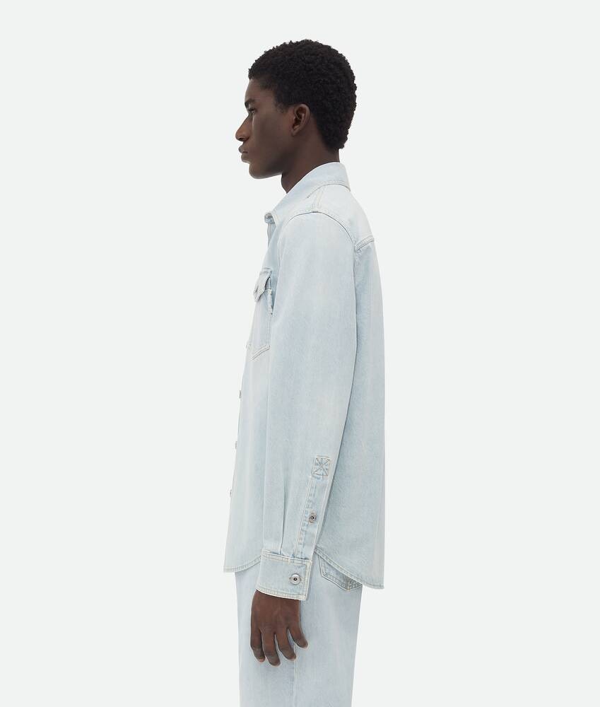 Bottega Veneta Sobrecamisa de denim con efecto muy desteñido Descuento