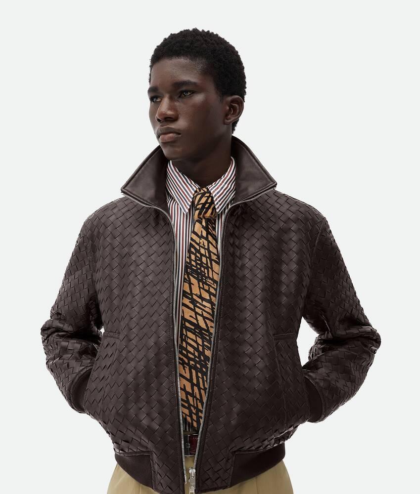 Bottega Veneta Cazadora de piel Intrecciato Liquidación