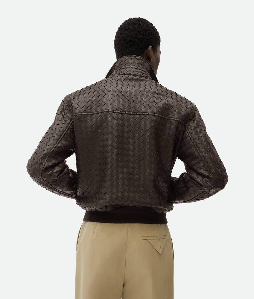 Bottega Veneta Cazadora de piel Intrecciato Liquidación