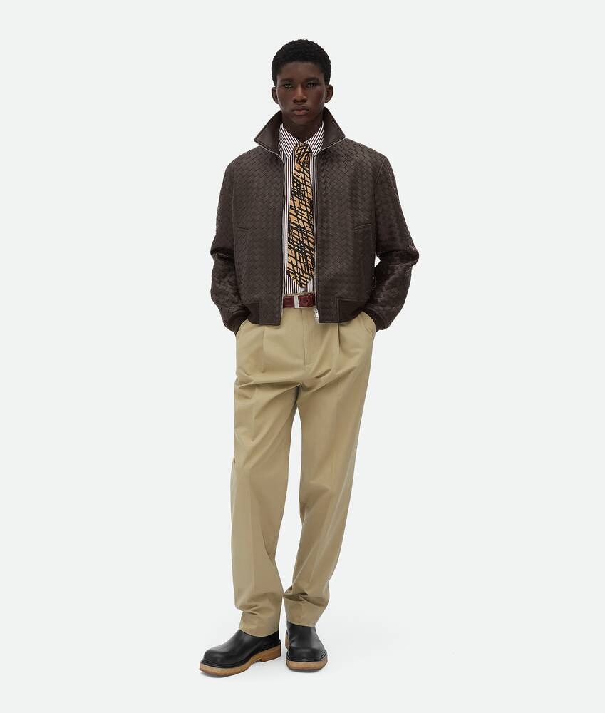 Bottega Veneta Pantalones de sarga de algodón ligero Mejor oferta