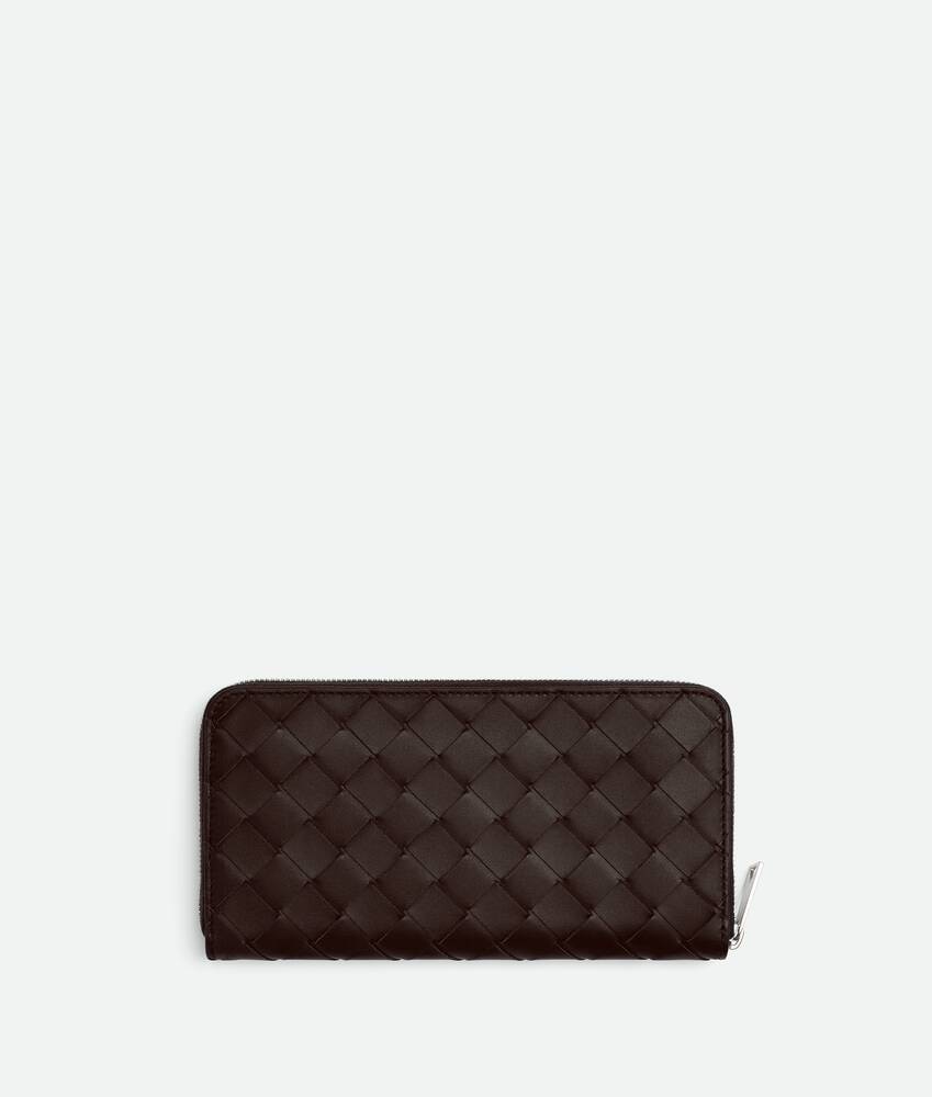 Bottega Veneta Cartera Con Cremallera En El Contorno Intrecciato Precio de fábrica