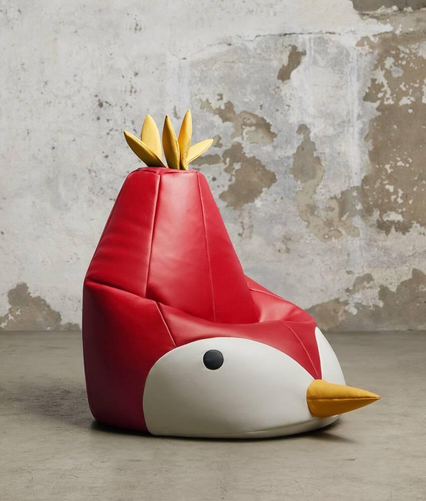 Bottega Veneta Puf pequeño con diseño de pájaro