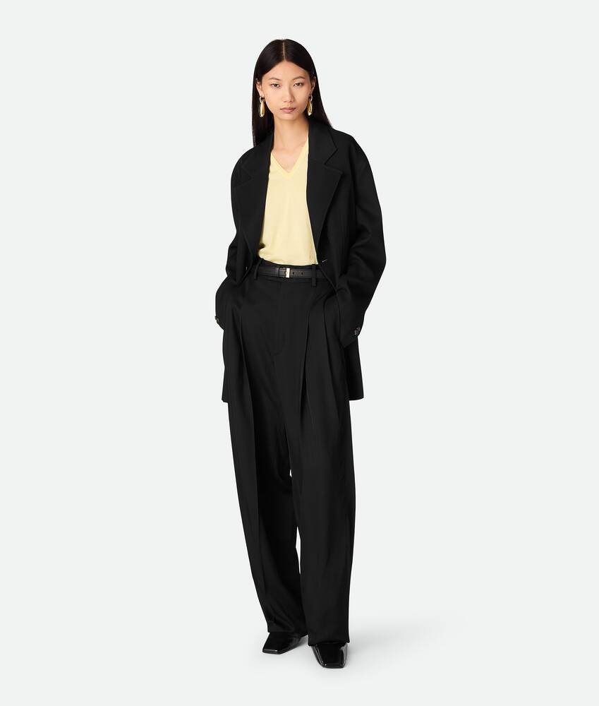 Bottega Veneta Chaqueta de sarga de seda y viscosa