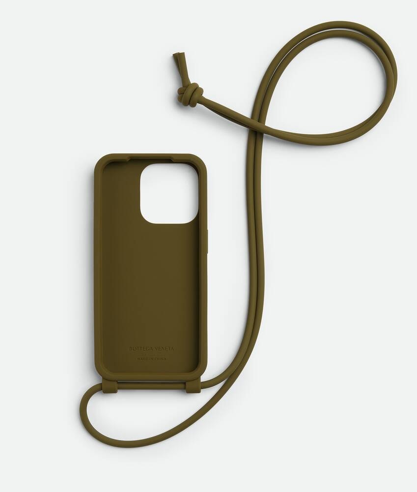 Bottega Veneta Funda para iPhone 15 Pro con correa Outlet