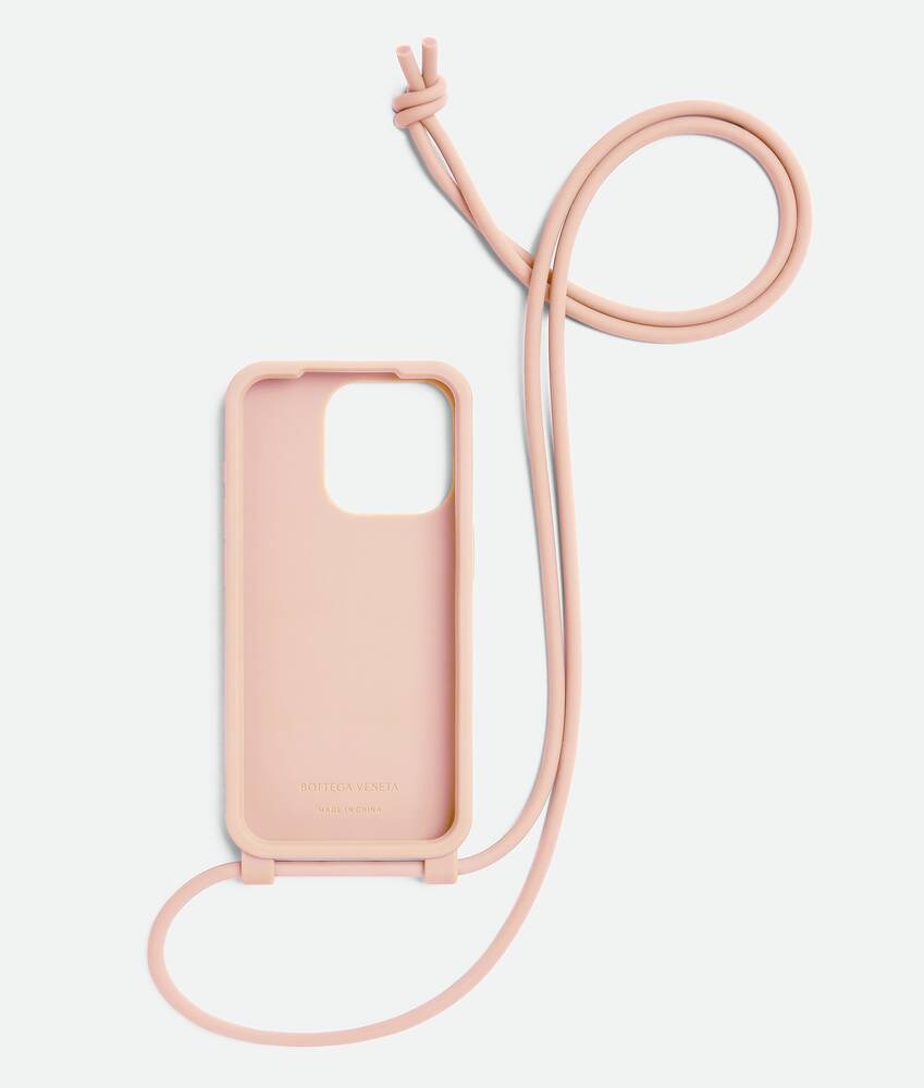 Bottega Veneta Funda para iPhone 15 Pro con correa Rebajas de fábrica