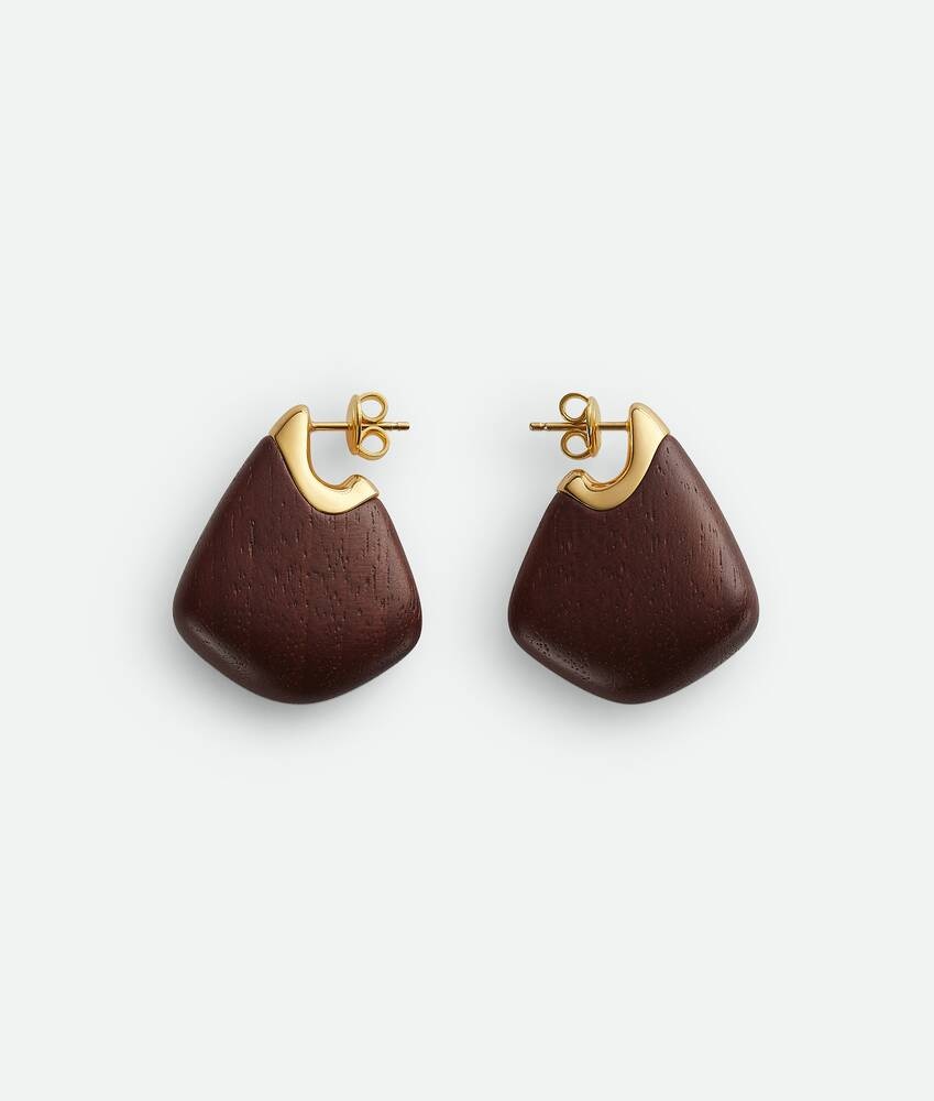 Bottega Veneta Pendientes Fin pequeños de madera