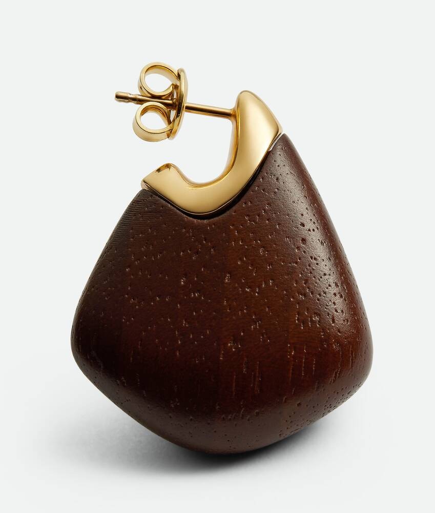 Bottega Veneta Pendientes Fin pequeños de madera Rebajas top