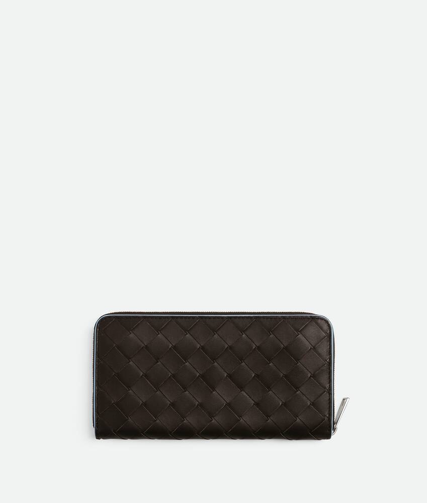 Bottega Veneta Cartera con cremallera en el contorno Intrecciato Precio de fábrica